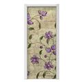 Flowers and Berries Purple Door Skin (fits doors up to 34x84 inches)