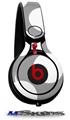 WraptorSkinz Skin Decal Wrap compatible with Beats Mixr Headphones Kearas Polka Dots Whtie On Gray Skin Only (HEADPHONES NOT INCLUDED)