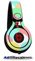 WraptorSkinz Skin Decal Wrap compatible with Beats Mixr Headphones Brushed Cirlces Multi Light Skin Only (HEADPHONES NOT INCLUDED)