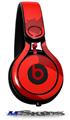 WraptorSkinz Skin Decal Wrap compatible with Beats Mixr Headphones Deathrock Bats Red Skin Only (HEADPHONES NOT INCLUDED)