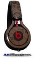 WraptorSkinz Skin Decal Wrap compatible with Beats Mixr Headphones Folder Doodles Chocolate Brown Skin Only (HEADPHONES NOT INCLUDED)