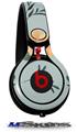 WraptorSkinz Skin Decal Wrap compatible with Beats Mixr Headphones Poppy Orange Light Blue Skin Only (HEADPHONES NOT INCLUDED)