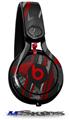 WraptorSkinz Skin Decal Wrap compatible with Beats Mixr Headphones Baja 0014 Red Dark Skin Only (HEADPHONES NOT INCLUDED)