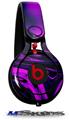 WraptorSkinz Skin Decal Wrap compatible with Beats Mixr Headphones Liquid Metal Chrome Purple Skin Only (HEADPHONES NOT INCLUDED)