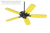 Wavey Yellow - Ceiling Fan Skin Kit fits most 52 inch fans (FAN and BLADES SOLD SEPARATELY)