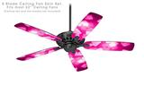 Bokeh Squared Hot Pink - Ceiling Fan Skin Kit fits most 52 inch fans (FAN and BLADES SOLD SEPARATELY)