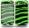 Zebra Green - Decal Style Skin (fits Samsung Galaxy S III S3)