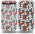 Locknodes 04 Red - Decal Style Skin (fits Samsung Galaxy S III S3)
