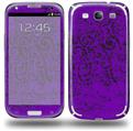 Folder Doodles Purple - Decal Style Skin (fits Samsung Galaxy S III S3)