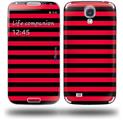 Stripes Red - Decal Style Skin (fits Samsung Galaxy S IV S4)