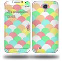 Brushed Cirlces Multi Light - Decal Style Skin (fits Samsung Galaxy S IV S4)