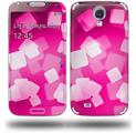 Bokeh Squared Hot Pink - Decal Style Skin (fits Samsung Galaxy S IV S4)