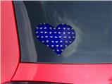 Paper Planes Royal Blue - I Heart Love Car Window Decal 6.5 x 5.5 inches